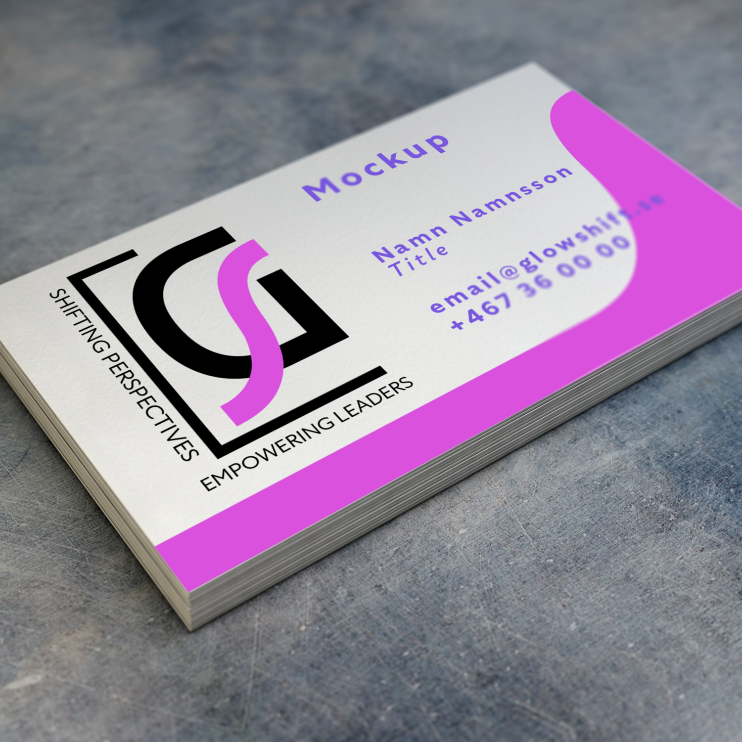 Logotype and Style manual for GlowShift Consulting
