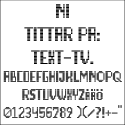 Custom Font - TEXT-TV